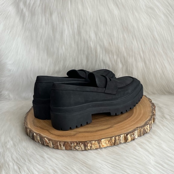 LIKE NEW Portland Leather Patina Zoe chunky platform leather penny loafers - Picture 10 of 13